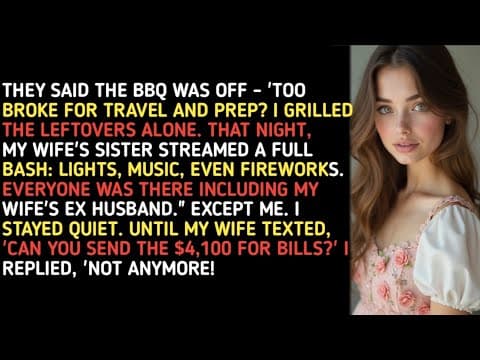 THEY SAID THE BBQ WAS OFF - 'TOO BROKE FOR TRAVEL AND PREP? I GRILLED THE LEFTOVERS ALONE. THAT thumbnail