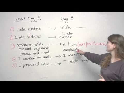 Learn English - 5 common mistakes when talking about food thumbnail