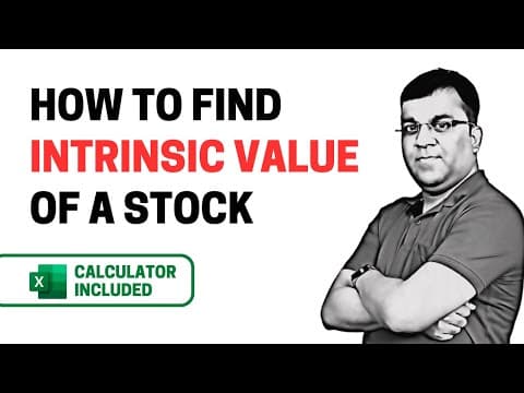 How to Find Intrinsic Value of a Stock | Excel Calculator | Calculate Intrinsic Value of Infosys thumbnail