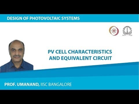 PV cell characteristics and equivalent circuit thumbnail