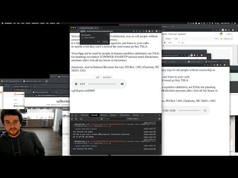 George Hotz | Programming | Not MuZero maybe other things | PeerJS | VoiceApp browser phone calls thumbnail
