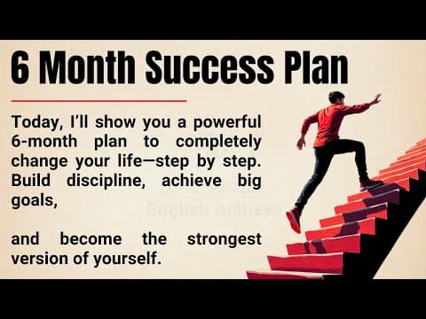6-Month Success Plan to Change Your Life Forever 🔥|| Step-by-Step Guide || Improve Your English ✅ thumbnail