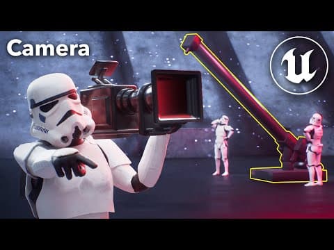 Unreal Engine 5 Beginner Tutorial Part 16 : Cameras, Rig Rail, and Crane thumbnail