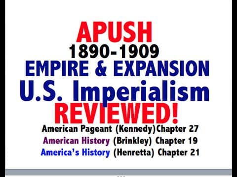 American Pageant Chapter 27 APUSH Review (APUSH Period 7 American Expansion) thumbnail