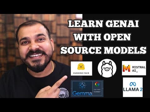 Can We Learn Generative AI With Open Source Models- All Alternatives To Open AI Paid API's thumbnail