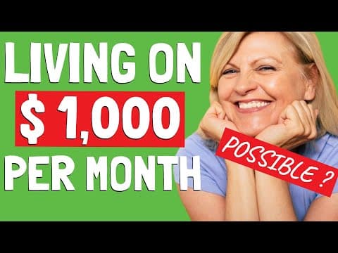 How to Live on $1000 a Month: Tips for Frugality thumbnail