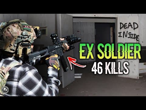 Ex British Soldier Plays Airsoft and OWNS The Field. (46 kills) thumbnail