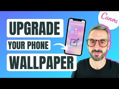 How to Create PHONE WALLPAPERS in Canva + Cool Lock Screens too! thumbnail