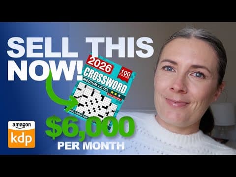 $200/Day From A Crossword Puzzle Book On Amazon KDP (How You Can Do It Too!) thumbnail
