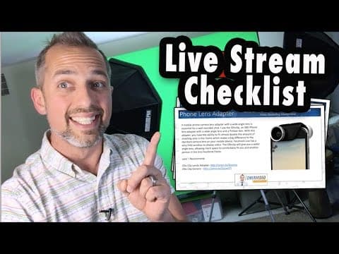 Live Streaming Video Equipment Checklist (with bloopers!) thumbnail