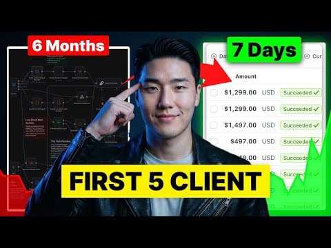 You Spent 6 Months Learning AI. But Now I Got Clients in 7 Days. Here’s How. thumbnail