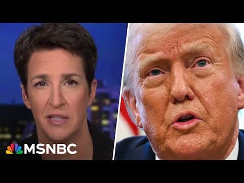 Maddow: Trump's dismantling of independent news media is happening before our eyes thumbnail