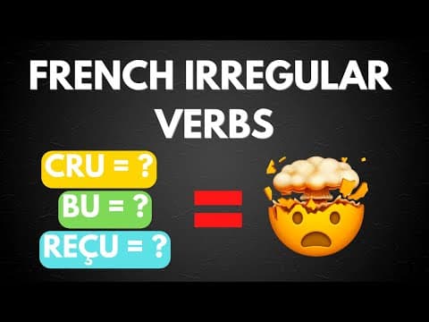 How to TRULY understand French IRREGULAR VERBS 💪 thumbnail