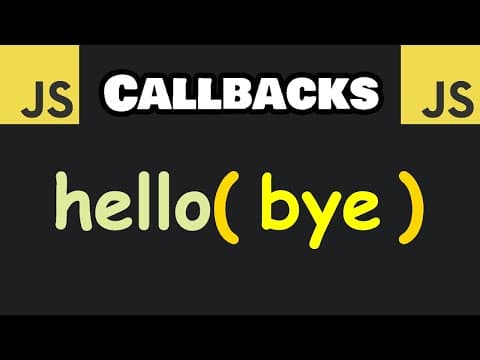 Learn JavaScript CALLBACKS in 7 minutes! 🤙 thumbnail