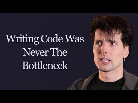 Why Writing Code Was Never the Software Bottleneck thumbnail