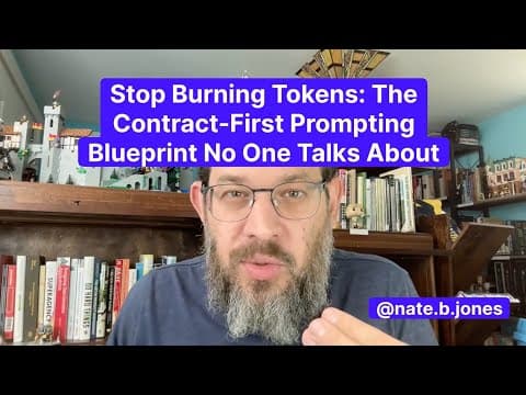 Stop Burning Tokens: The Contract-First Prompting Blueprint No One Talks About thumbnail
