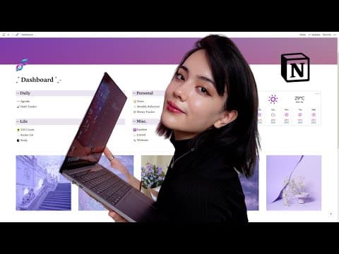 How to organize your life using Notion| My Notion Tour + free templates thumbnail