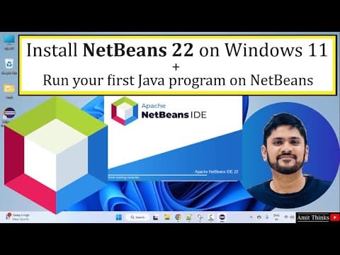 How to install NetBeans 22 on Windows 11 | Complete Installation [Updated 2024] thumbnail