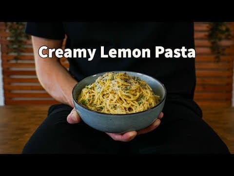 Creamy Garlic Lemon Pasta | One Of The Easiest Pasta Recipes thumbnail