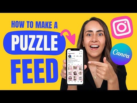How to Create an Instagram Puzzle Feed Using Canva thumbnail