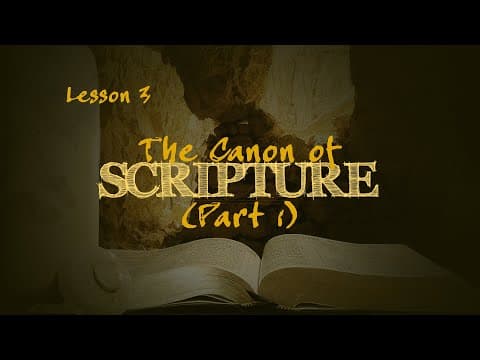 The Canon of Scripture (Part 1) | How We Got the Bible thumbnail