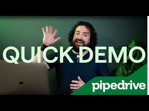 A Quick Demo of Pipedrive CRM 🏁 🏎️ thumbnail
