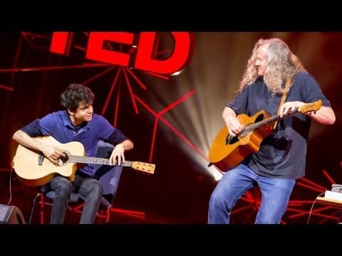 A young guitarist meets his hero | Usman Riaz and Preston Reed thumbnail