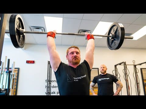 How To Barbell Press | The Starting Strength Method thumbnail