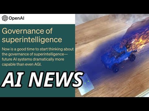 AI NEWS - AI is TAKING OVER! Superintelligence, Open Source Expansion, Fluid Simulation & More! thumbnail