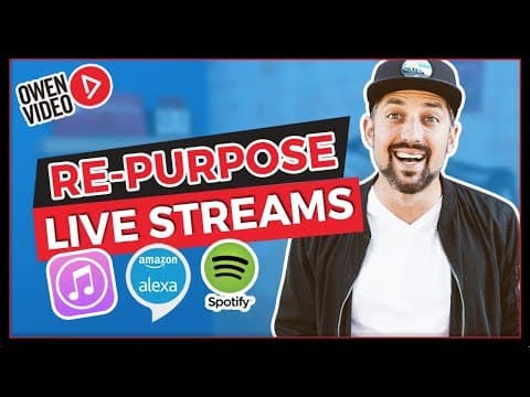 Repurpose Your Live Stream on Itunes, Alexa, & Spotify (🚀Launch Your Live) thumbnail