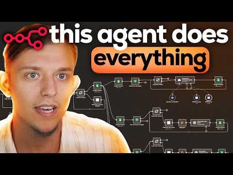 I Built an Entire Marketing Team With One AI Agent (no code with n8n) thumbnail