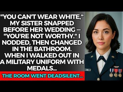 “You Can’t Wear White,” My Sister Spat — “You’re Not Pure.” I Smiled. She Regretted It Instantly thumbnail