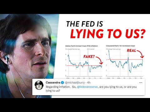 Michael Burry CALLS OUT The Fed's Inflation Metrics thumbnail