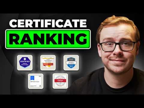 5 BEST Data Analytics Certifications thumbnail