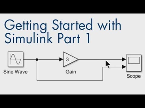 How to Build and Simulate a Simple Simulink Model | Getting Started with Simulink, Part 1 thumbnail