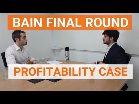 Profitability Case Study Interview Example - Solved by Ex-McKinsey Consultant thumbnail