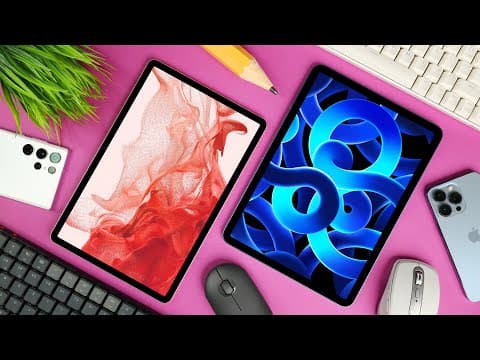 ARE YOU WASTING MONEY?! iPad Air 5 vs Galaxy Tab S8 thumbnail
