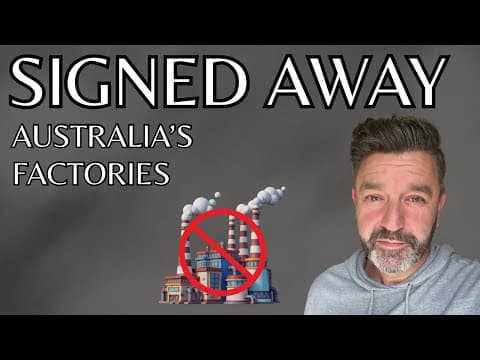 Australia Didn’t Lose Manufacturing. It Was Signed Away. (The Lima Declaration)  thumbnail