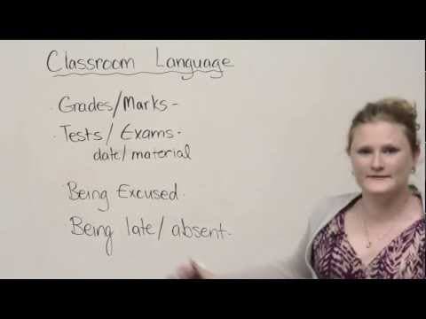 Speaking English - Classroom vocabulary and expressions thumbnail