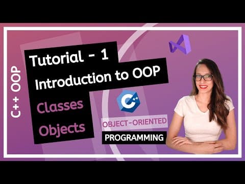 C++ OOP - Introduction to classes and objects for beginners thumbnail