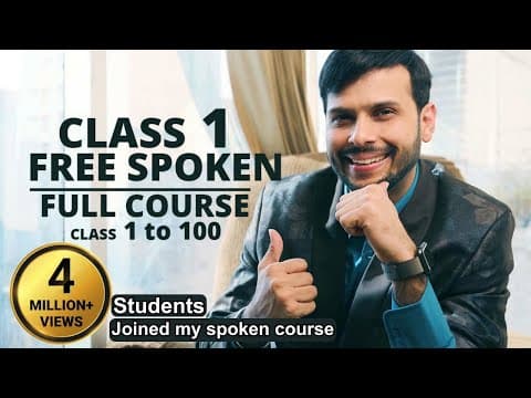 Free Spoken English Course for Beginners (Classes 1–200). Order books via bKash: 01312-570870. thumbnail