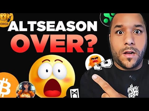 ALTSEASON OVER??.... BITCOIN MUST HOLD THIS IMPORTANT LEVEL!! (MUST SEE!!) thumbnail