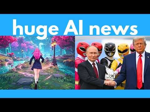 New DeepSeek, image to video game, Google kills photoshop, robot army, 3D cloud to mesh. AI NEWS thumbnail