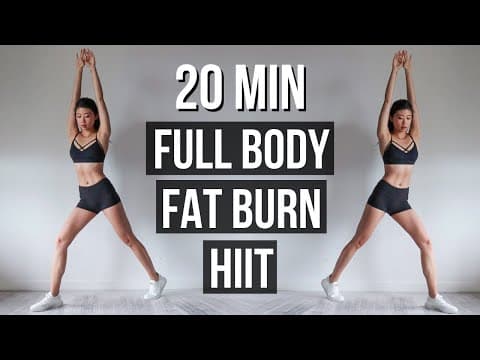 15-DAY BURN FULL BODY FAT | 20 min HIIT with No Jumping Options ~ Emi thumbnail