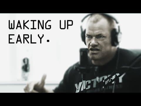 Guide to Waking Up Early - Staying Alert and Keeping the Peace - Jocko Willink thumbnail