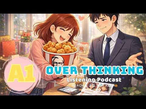 🎧 Luyện Nghe Tiếng Anh Level A1 - OVER THINKING-  | Listening English Podcast |🎯 thumbnail