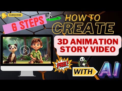 CREATE 3D Animated Stories Video for FREE with AI Magic! (Full Tutorial) thumbnail