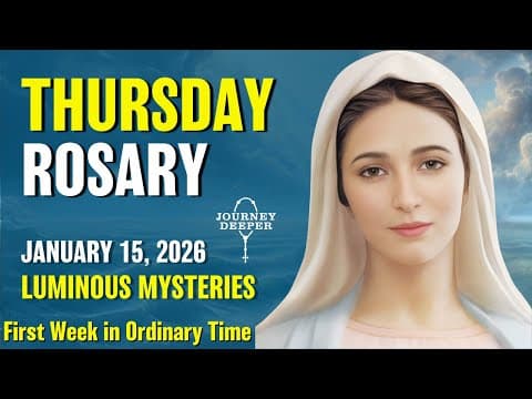 Thursday Rosary ❤️ Luminous Mysteries of the Rosary ❤️ January 15, 2026 VIRTUAL ROSARY thumbnail