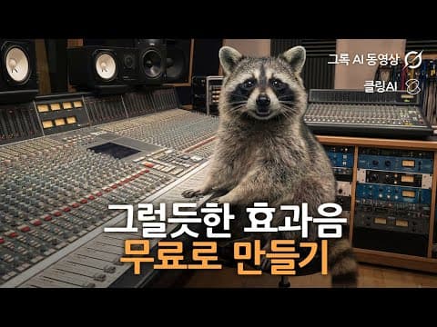 그럴듯한 효과음 무료로 만들기 (ft. 그록, 클링AI) thumbnail