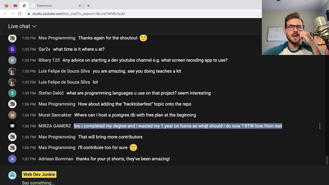 YouTube video player